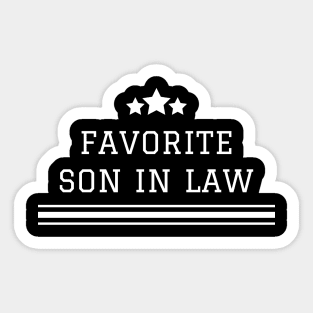 Favorite Son In Law Sticker